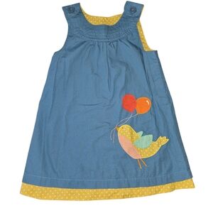 Baby Boden Bird With Balloons Dress Size 2-3